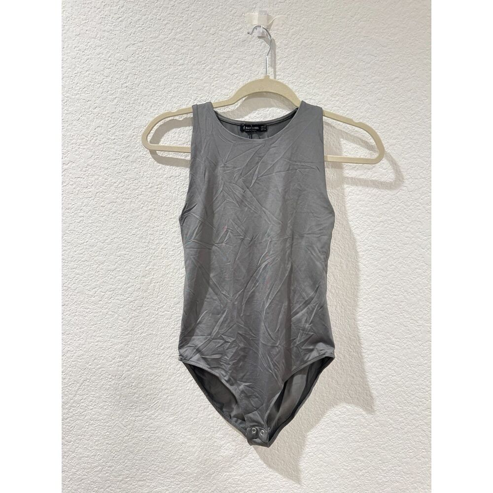 Double Lined Bodysuit - Gray NWT